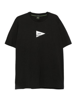 Hugo Boss: T-shirts - T-Shirt - Schwarz