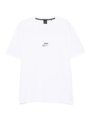 Hugo Boss: T-shirts - T-Shirt - Weiß