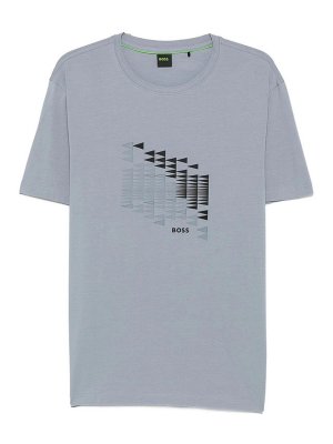 Hugo Boss: Camisetas - Camiseta - Gris