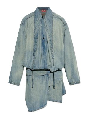 DIESEL: Robes courtes - Robe Courte - Bleu