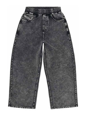 DIESEL: Pantalones deportivos - Pantalones Deportivos - Gris