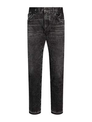 DOLCE & GABBANA: Jeans Rectos - Vaqueros Rectos - Negro