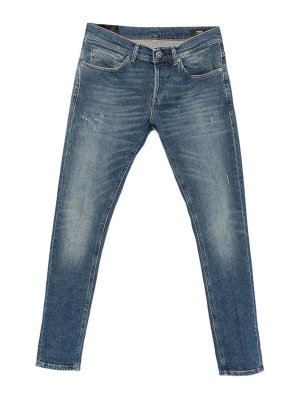 DONDUP: Jeans à jambe droite - Jean Droit - Bleu