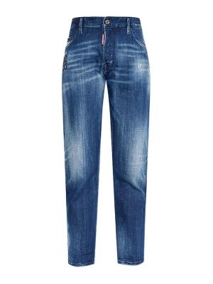 DSQUARED2: ストレートジーンズ - ストレートジーンズ - ブルー