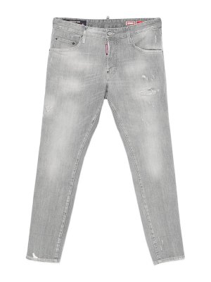 DSQUARED2: ストレートジーンズ - ストレートジーンズ - グレー