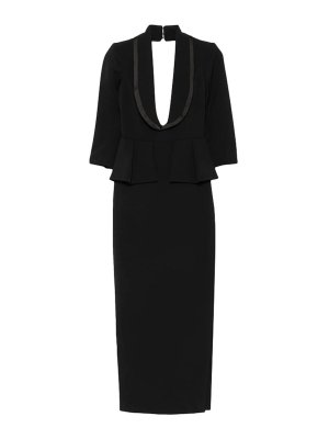 ELISABETTA FRANCHI: ニーレングスドレス - 膝丈ドレス - 黒