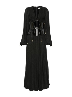 ELISABETTA FRANCHI: ニーレングスドレス - 膝丈ドレス - 黒
