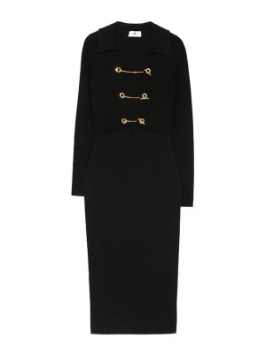 ELISABETTA FRANCHI: ニーレングスドレス - 膝丈ドレス - 黒