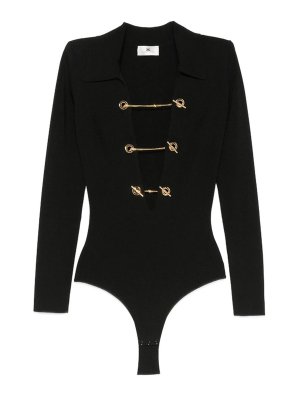 ELISABETTA FRANCHI: Tops und Tank Tops - Top - Schwarz