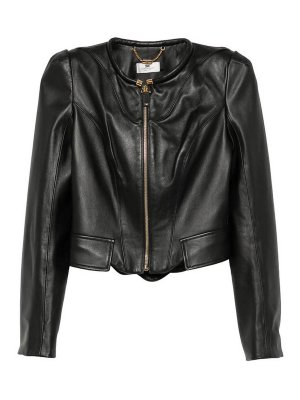 ELISABETTA FRANCHI: leather coats - Leather Outerwear