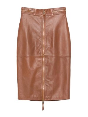 ELISABETTA FRANCHI: Jupes midi et au genou - Jupe Midi - Marron