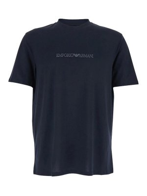 EMPORIO ARMANI: Tシャツ - Tシャツ - ブルー