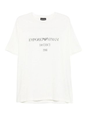 EMPORIO ARMANI: Tシャツ - Tシャツ - 白