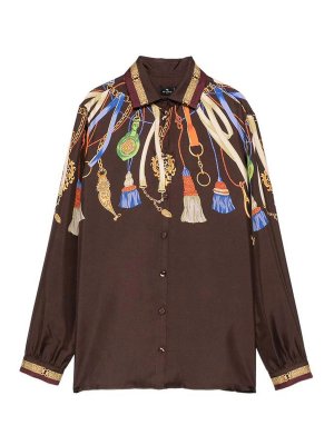 ETRO: Camisas - Camisa - Marrón