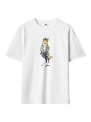 MAISON KITSUNÉ: Camisetas - Camiseta - Blanco