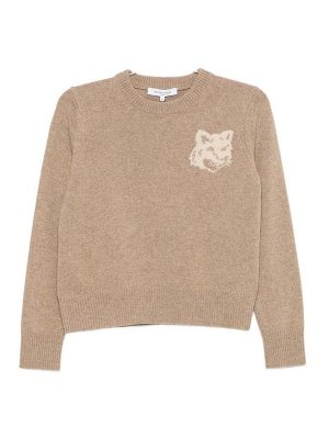 MAISON KITSUNÉ: クルーネック - クルーネック - ベージュ