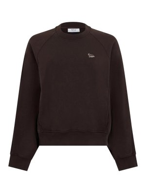 MAISON KITSUNÉ: スウェット＆セーター - スウェットシャツ/セーター - ブラウン
