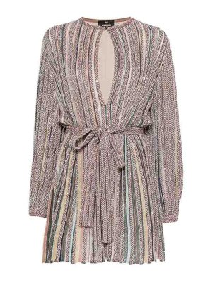 MISSONI: Knielange Kleider - Knielanges Kleid - Beige