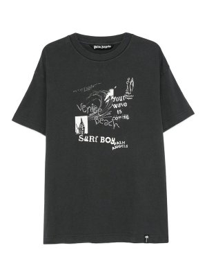 Palm Angels: T-shirts - T-Shirt - Noir
