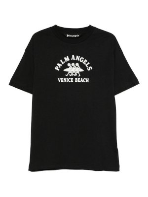 Palm Angels: T-shirts - T-Shirt - Noir