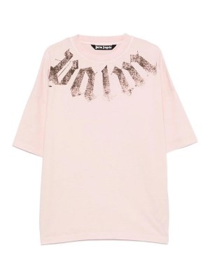 Palm Angels: Tシャツ - Tシャツ - ピンク