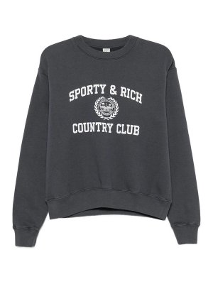 SPORTY & RICH: Sudaderas y suéteres - Sudadera - Gris