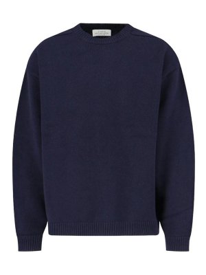 STUDIO NICHOLSON: Pull col rond - Pull Col Rond - Bleu