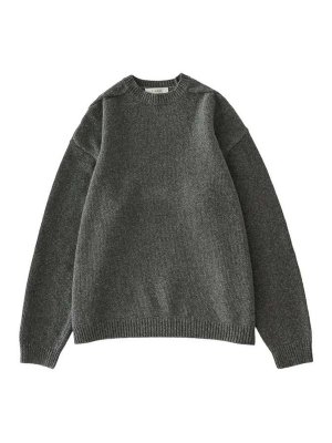 STUDIO NICHOLSON: Suéteres con cuello pico - Suéter Cuello Redondo - Gris