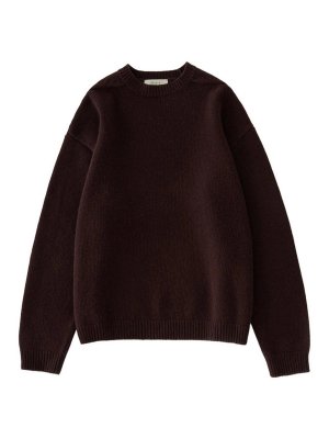 STUDIO NICHOLSON: Pull col rond - Pull Col Rond - Marron