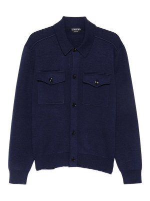 TOM FORD: Pull col rond - Pull Col Rond - Bleu