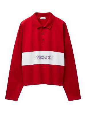VERSACE: ポロシャツ - ポロシャツ - 赤