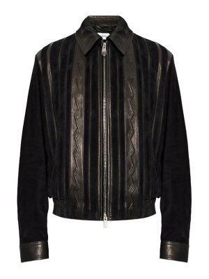 VERSACE: leather coats - Leather Outerwear