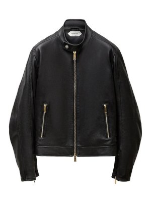 VERSACE: leather coats - Leather Outerwear