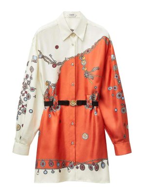 VERSACE: Hemden - Hemd - Orange