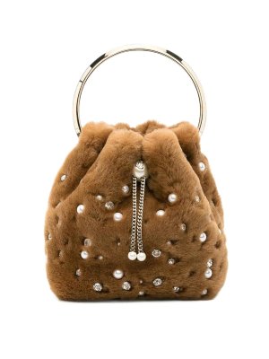JIMMY CHOO: ショルダーバッグ - ショルダーバッグ - ブラウン