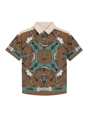 Dolce & Gabbana Jr: Chemises - Chemise - Marron