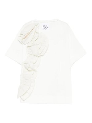 DOUUOD: t-shirt - T-Shirt Con Applicazione