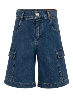 ETRO: Shorts - Short - Bleu