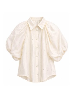 LULU BY MISS GRANT: camicie - Camicia Con Maniche A Palloncino