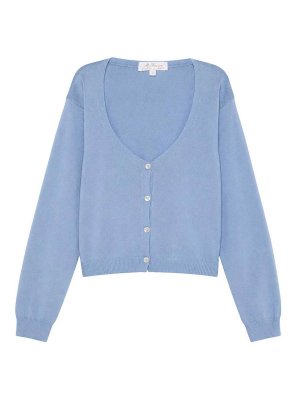 MARIELLA FERRARI: Cardigans - Cardigan - Bleu Clair