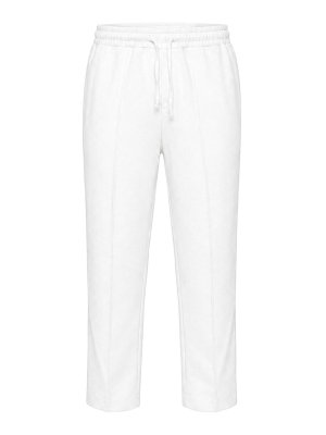 Paolo Pecora: Pantalons casual - Pantalons Décontractés - Blanc