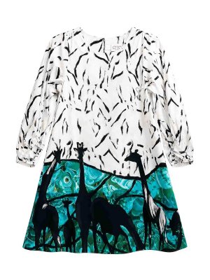 STELLA JEAN: Knielange Kleider - Knielanges Kleid - Weiß