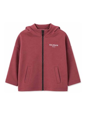 Balmain: スウェット＆セーター - スウェットシャツ/セーター - ダークレッド