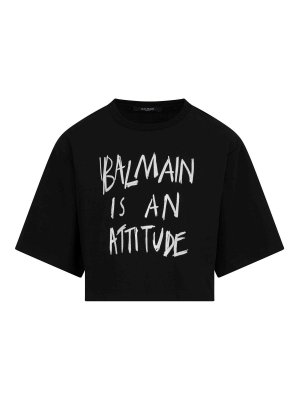 Balmain: t-shirts - T-Shirt With Print
