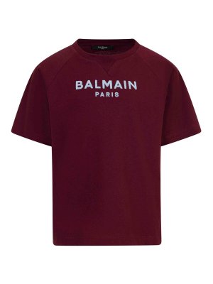 Balmain: Tシャツ - Tシャツ - ダークレッド