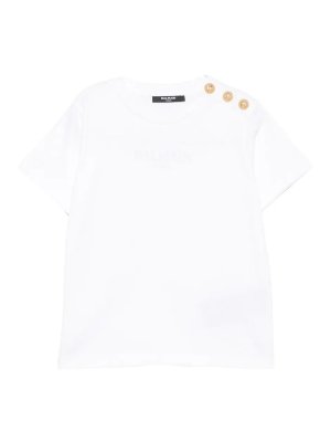 Balmain: t-shirts - T-Shirt With Logo