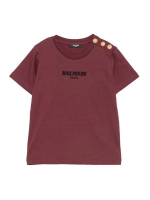 Balmain: Tシャツ - Tシャツ - ダークレッド