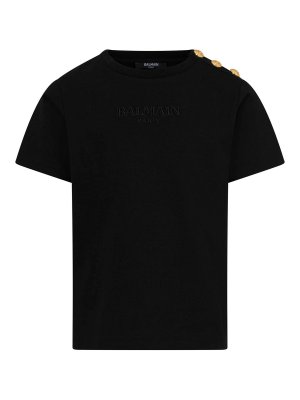 Balmain: t-shirts - T-Shirt With Logo