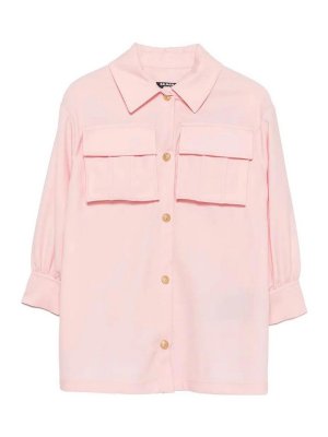 Balmain: ニーレングスドレス - 膝丈ドレス - ヌードカラー
