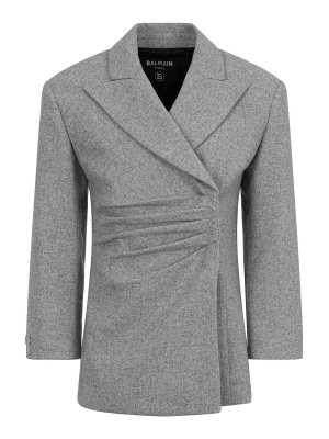 Balmain: Blazer - Blazer - Gris